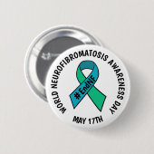 Welt-Tag der Neurofibromatose-Aufklärung Button (Vorne & Hinten)