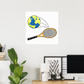 Welt-Tennissport-Design Poster (Heimbüro)