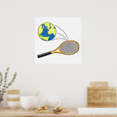 Welt-Tennissport-Design Poster (Küche)