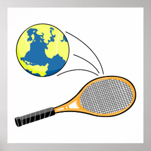 Welt-Tennissport-Design Poster