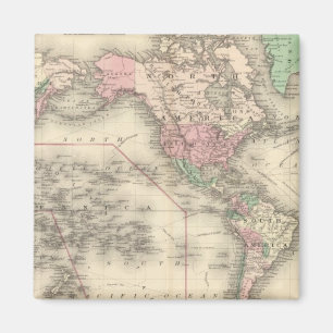 Welt über die Projektion von Mercator Magnet