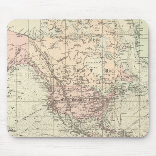 Welt über die Projektion von Mercator Mousepad (Vorne)