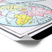 Welt über ein Polarprojekt (1892) Poster (Ecke)