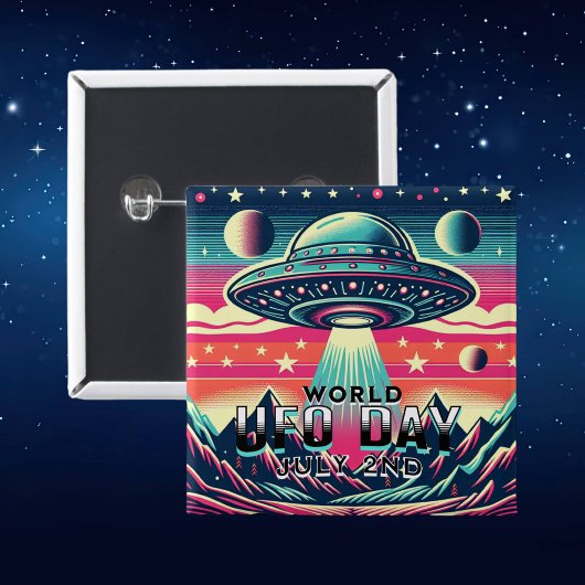 Welt-UFO-Tag | 2. Juli Button