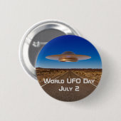 Welt-UFO-Tag Button (Vorne & Hinten)