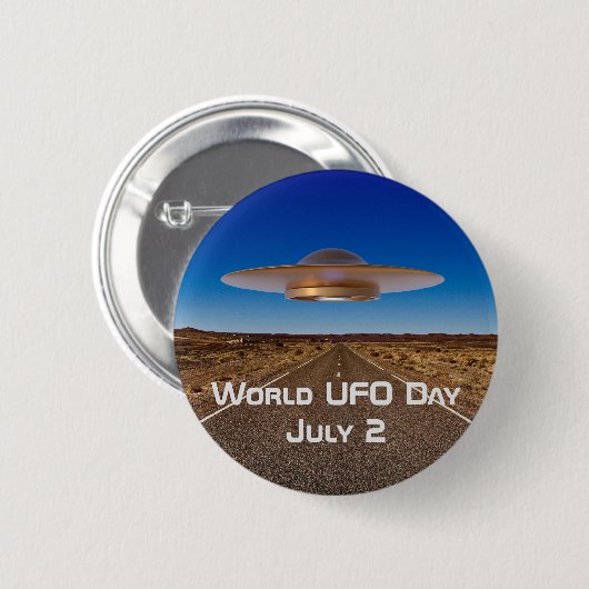 Welt-UFO-Tag Button (Vorne & Hinten)