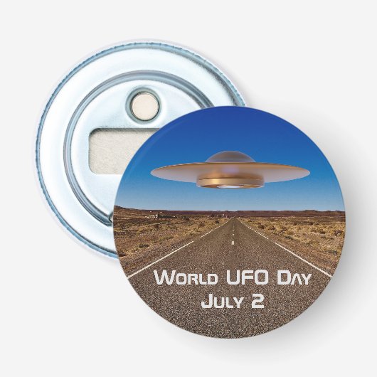 Welt-UFO-Tag Flaschenöffner (Vorderseite)