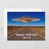 Welt-UFO-Tag Postkarte (Vorne/Hinten)