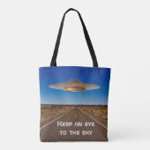 Welt-UFO-Tag Tasche (Rückseite)