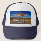 Welt-UFO-Tag Truckerkappe (Vorderseite)