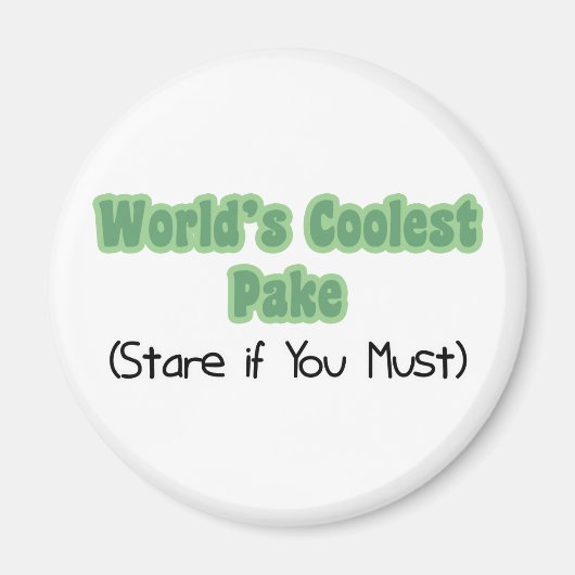 Welt und Apos: Coolste Kuchen Magnet (Vorne)