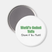 Welt und Apos; das Coole JaYa Magnet (Vorderseite/Rückseite)