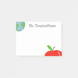 Welt und Apple Personalisiert Post-it Klebezettel