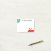 Welt und Apple Personalisiert Post-it Klebezettel (Auf Schreibtisch)