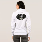 Welt und Drache Hoodie (Schwarz voll)