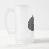 Welt und Drache Mattglas Bierglas (Links)