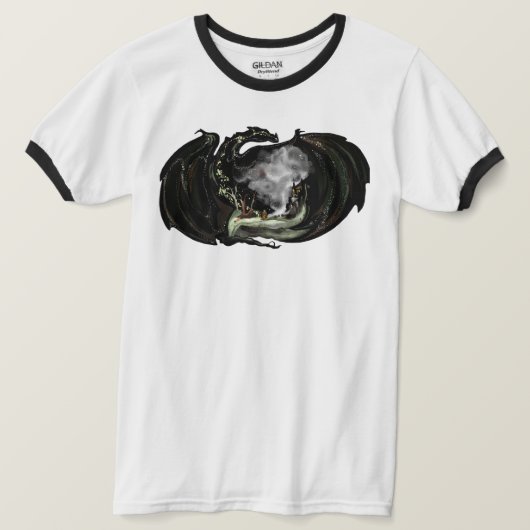 Welt und Drache T-Shirt (Design vorne)
