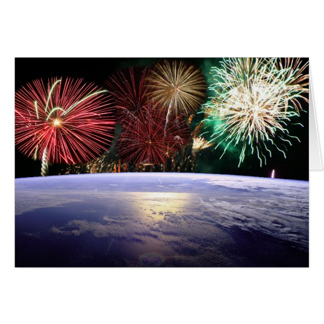 Welt und Feuerwerk (Vorderseite (Horizontal))