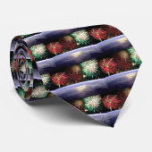 Welt und Feuerwerke Krawatte (Gerollt)