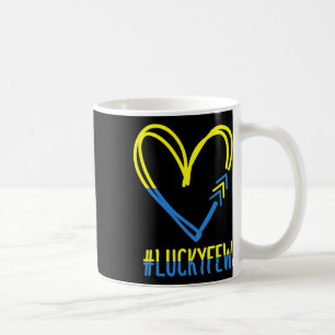 Welt-unten-Syndrom Bewusstsein Tag 3 Pfeile Lucky Kaffeetasse