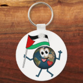 Welt unterstützt palästinensischen Staat Schlüsselanhänger (Vorderseite)