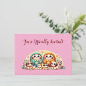 Welt von Daruma Einladung (Stehend Vorderseite)