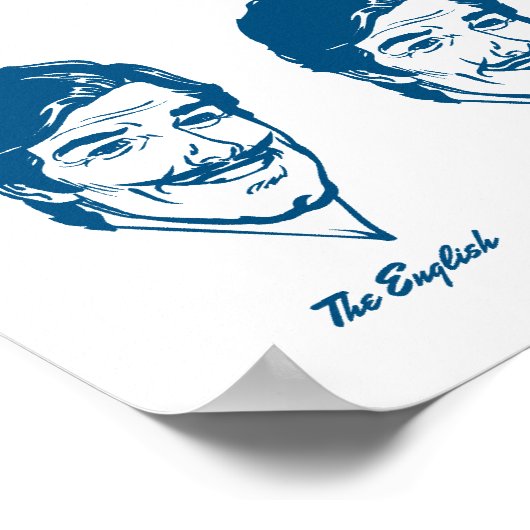 Welt von Mustaches Poster (Ecke)