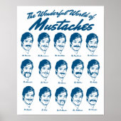 Welt von Mustaches Poster (Vorne)