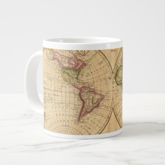 Welt von Worcester Jumbo-Tasse (Vorderseite Links)