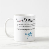 Welt Wort Schwarze Katze Tasse (Links)