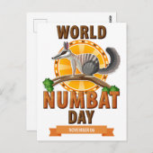 Welt-Zahltag Postkarte (Vorne/Hinten)