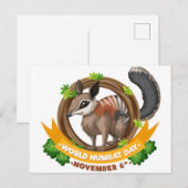 Welt-Zahltag Postkarte (Vorne/Hinten)