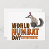 Welt-Zahltag Postkarte (Vorne/Hinten)