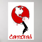 Welt zensiert poster (Vorne)