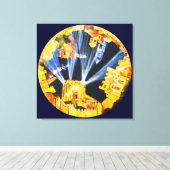 Welt zum zu kommen leinwanddruck (Insitu (Holzboden))