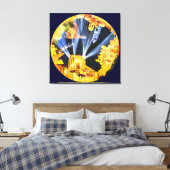 Welt zum zu kommen leinwanddruck (Insitu (Schlafzimmer))