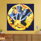 Welt zum zu kommen leinwanddruck (Insitu (Wohnzimmer))