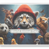 Weltagentag Aufkleber (Vorderseite)