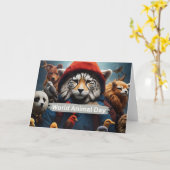 Weltagentag Karte (Gelbe Blume)