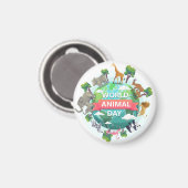 Weltagentag Magnet (Vorderseite/Rückseite)