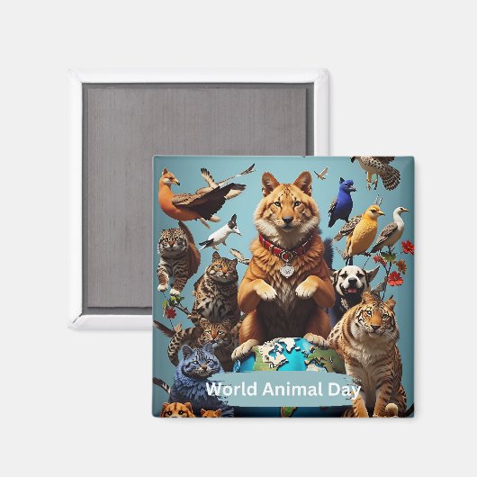 Weltagentag Magnet (Vorderseite/Rückseite)