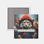 Weltagentag Magnet (Vorderseite/Rückseite)