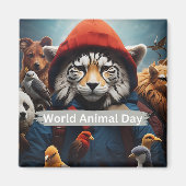 Weltagentag Magnet (Vorne)