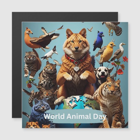 Weltagentag Magnetkarte (Vorne/Hinten)