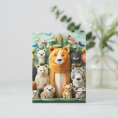 Weltagentag Postkarte (Stehend Vorderseite)