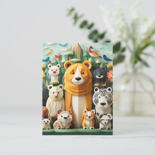 Weltagentag Postkarte (Stehend Vorderseite)