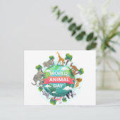 Weltagentag Postkarte (Stehend Vorderseite)