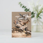 Weltagentag Postkarte (Stehend Vorderseite)