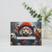 Weltagentag Postkarte (Stehend Vorderseite)