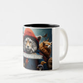 Weltagentag Zweifarbige Tasse (VorderseiteRechts)